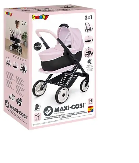 Jeu d'imitation Smoby Maxi-Cosi Poussette et Landau Rose