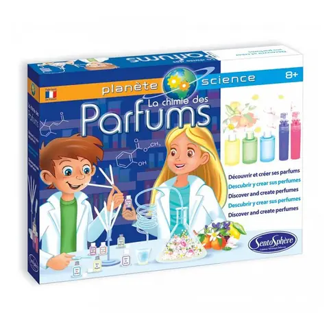 Jeu de création parfum - SENTOSPHERE - La Chimie des Parfums - Enfant - Bleu - Dès 7 ans