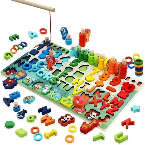 Jeux éducatif - Jeux Montessori - Puzzle en Bois - Apprentissage des Formes - 3 Ans et Plus
