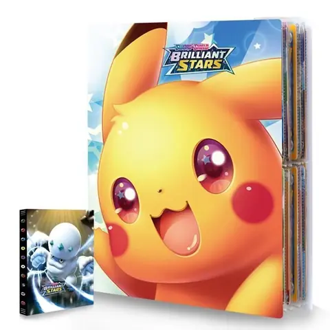 Classeur Carte à Collectionner - Capacité de 240 Cartes - Couleur Jaune