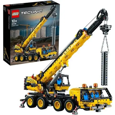 LEGO® Technic 42108 La grue mobile Kit de construction Jouet Camion Véhicule de Chantier Cadeau Enfant de 10 ans et +