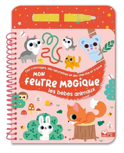 Mon feutre magique bébés animaux - avec feutre à réservoir d'eau - Bérangère Staron - Deux Coqs D'or