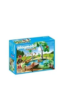 Country 6816 Ilot avec pêcheur et animaux