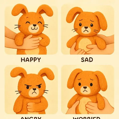 Doudou et émotions : rôle clé dans l’expression et la compréhension des sentiments chez l’enfant