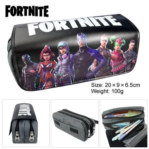 Trousse à crayon Fortnite Noir 20x9x6.5cm