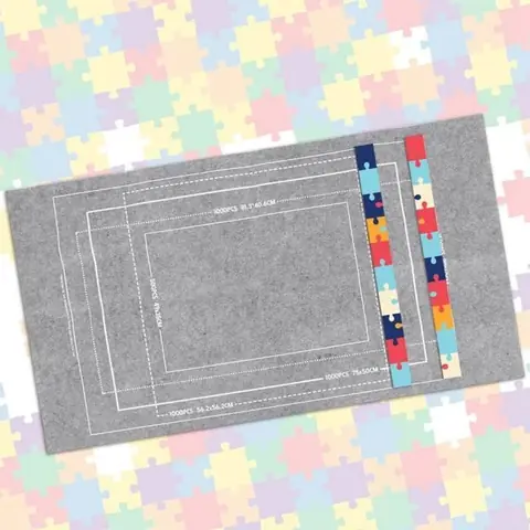 Tapis à enrouler de puzzles tapis de jeu excellent tapis de puzzle facile à enrouler pour jouer à la maison en famille pour