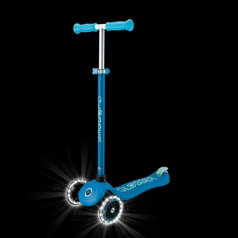 Trottinette 3 roues - GLOBBER - PRIMO PLUS GLOW LIGHTS - Bleu Pétrol