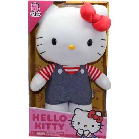 Peluche - GPTOYS - HELLO KITTY - HKT133 - Modèle Bleu denim - 30 cm - Dès 3 ans
