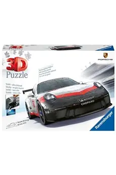 PORSCHE Puzzle 3D 911 GT3 Cup - Ravensburger - Véhicule 108 pièces - sans colle - Dès 8 ans