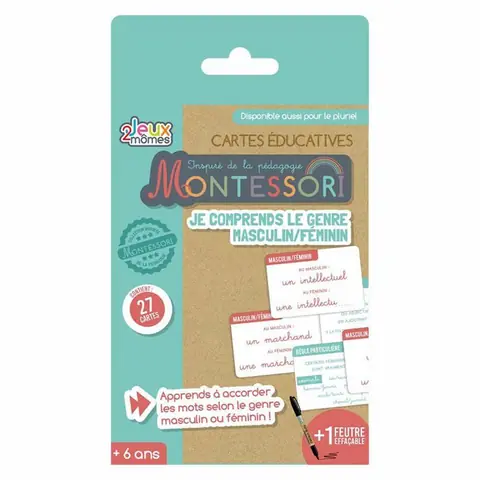 Jeu MONTESSORI Je Comprends Le Genre