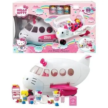HELLO KITTY Playset Avion avec 3 Figurines et Accessoires