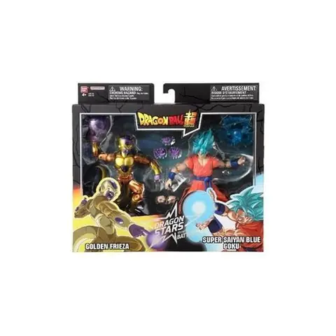 Pack de 2 figurines Dragon Stars Battle Golden Frieza vs Super Saiyan Blue Goku 17 cm