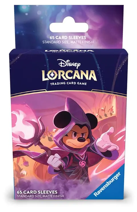Carte à collectionner Lorcana Disney Ravensburger Le Règne de Jafar Protège-cartes Sleeves Mickey