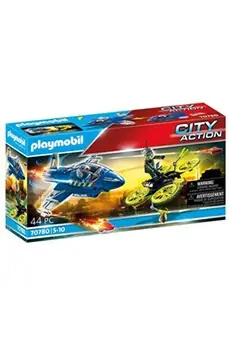 PLAYMOBIL - 70780 - Jet de police et drone