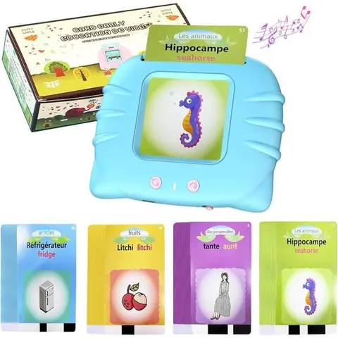 Cartes Flash Parlantes Francais Educatif Jeux 1 2 3 4 5 6 ans Montessori Jouet Eveil Cartes éducatives Cadeau Fille Garcon Enfant