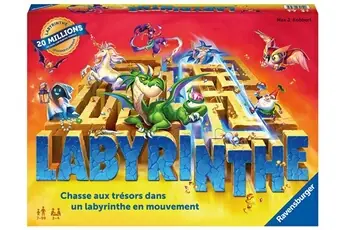 Labyrinthe - Ravensburger - Jeu de société famille - Chasse au trésor dans un labyrinthe en mouvement - Dès 7 ans
