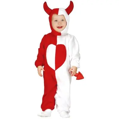 Déguisement mi-ange mi-démon Halloween bébé Taille 6 à 12 mois