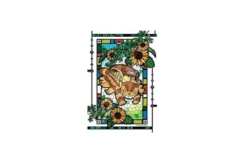 Ghibli - Mon voisin Totoro - Puzzle effet vitrail Entouré de tournesols 126pcs