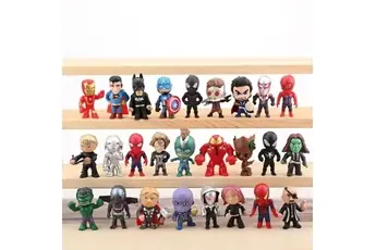 Lot de 26 figurines marvel Mini personnages super héros Avengers