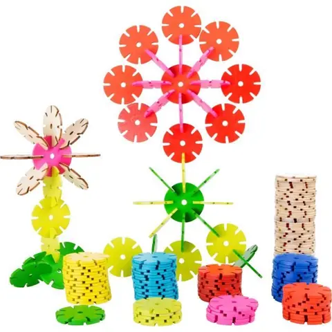 Jeu de construction - LEGLER - Jeu dassemblage 240 fleurs - 240 pièces - Enfant - Mixte