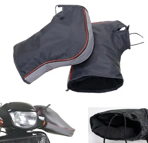 GANTS DE PROTECTION Gants de Guidon de Moto Hiver Imperméables Manchons Gant pour Moto ScooterInstallé sur PoignéeProtction Neige