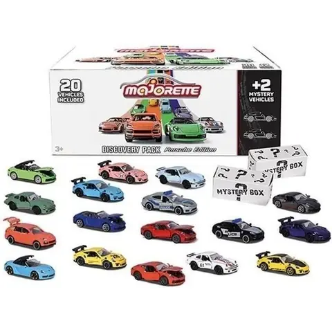 Majorette - Porsche Discovery Pack 20+2 - 22 Véhicules en Métal - Echelle 1/64ème - Collection Porsche