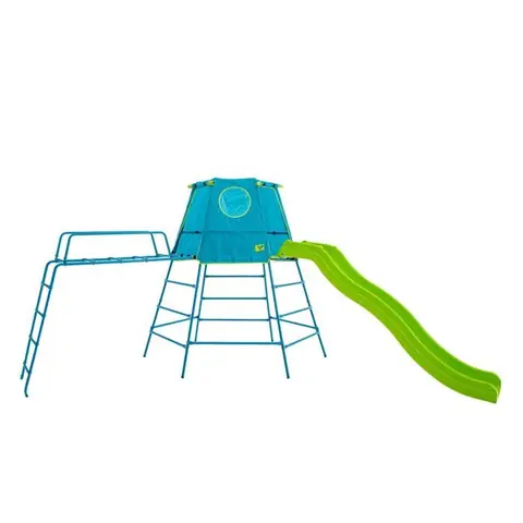 Aire de jeux évolutive toboggan EXPLORER TOUR en Métal H201cm