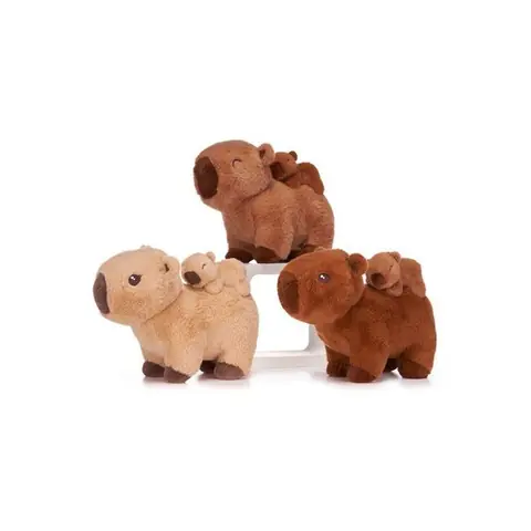 Peluche avec son bébé sur le dos Whitehouse Leisure Capybara 12 cm Modèle aléatoire