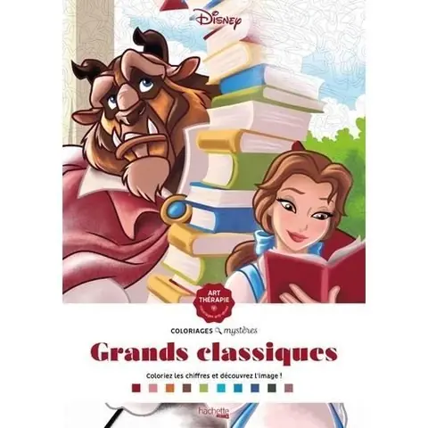 Coloriages mystères - Grands classiques - Adultes - Mixte - Blanc