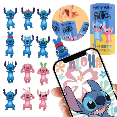 Sonny Angel STITCH Mini poupée bébé figurine autocollante POUR TÉLÉPHONE boîte mystère
