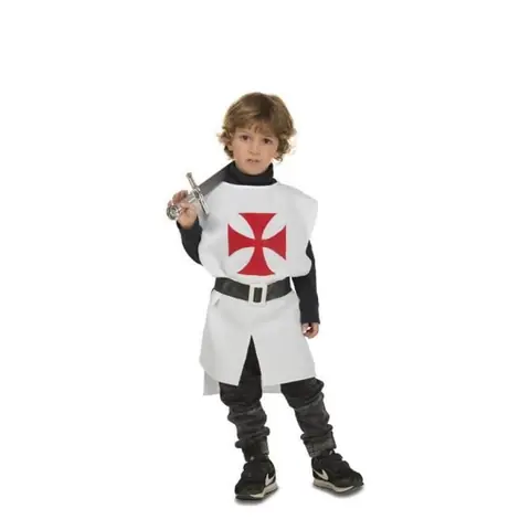 Déguisement - Guerrier Médiéval Blanc - Bavette - Ceinture - Enfant Garçon
