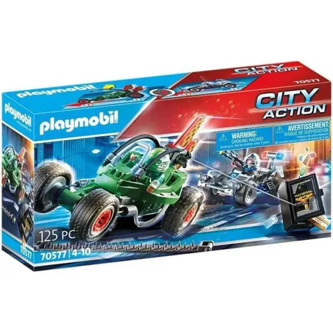 PLAYMOBIL - 70577 - Police Karts de policier et bandit