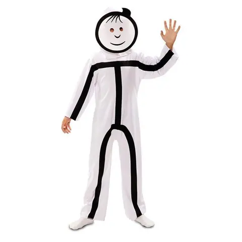 Déguisement - Dessin infantile - Combinaison - 2 masques - Pour enfants de 5 à 12 ans