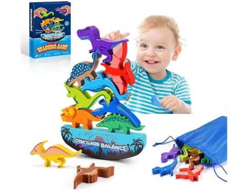 Jouet - SMART GAMES - Jeu Dinosaure - Bois écologique - 3-6 ans - Couleurs vives