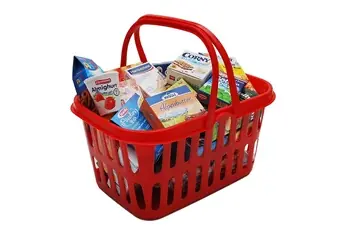 Panier de supermarché rouge