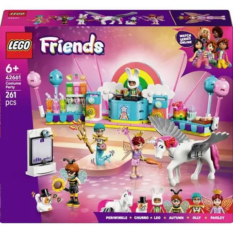 Jeu de construction - LEGO FRIENDS - 42661 - Fête du costume - 4 mini-poupées - 6 ans et plus