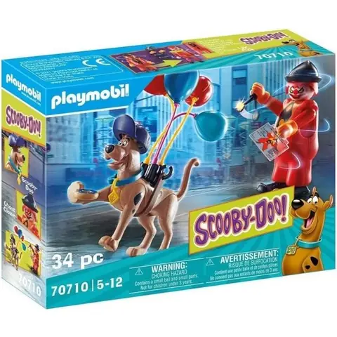 PLAYMOBIL - 70710 - SCOOBY-DOO! Fantôme du clown - Figurines avec accessoires
