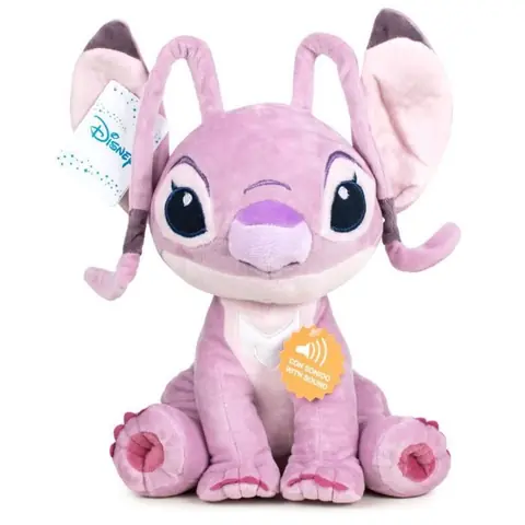 Peluche - Angel Stitch - 40cm - Avec son - Officielle Disney
