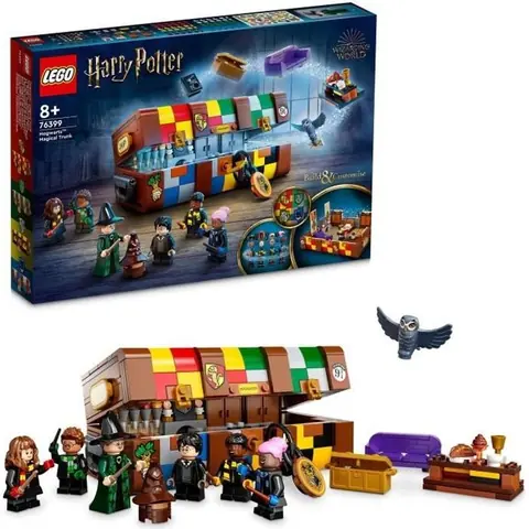 LEGO® 76399 Harry Potter La Malle Magique De Poudlard, Idée de Cadeau, 5 Minifigures de l'Univers des Films