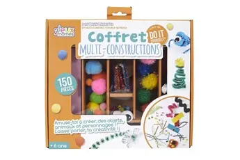 Coffret DIY de 150 fils chenilles pour réaliser plusieurs constructions créatives -  - ALTOBUY