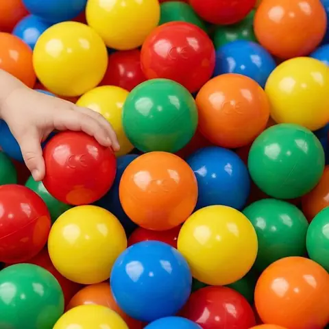 120 Balles Piscine Bébé 55 Balles Plastique Colorées pour Enfant Jeu Intérieur