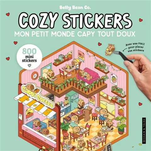 Cozy stickers - Mon petit monde capy tout doux -  Collectif - Dessain Et Tolra - broché - Livre-jeu