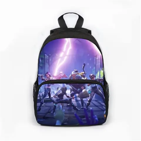 Sac à dos Fortnite pour Enfants Cadeaux pour Garçon (SD1527) 25*11*34cm Violet
