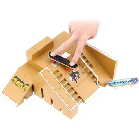 Doigt Rampe de Skate Park Kit de 5 Pièce de Rechange pour Tech Deck Touche doigt Planche ultime Accessoires de sport dentraînement