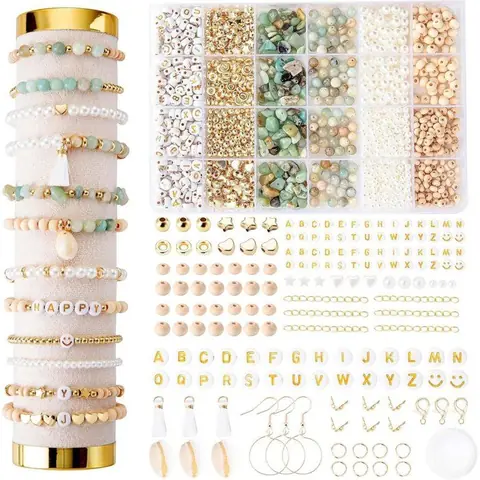 Loisirs créatifs pour filles - Création de bracelets pour filles - Kit de bracelets à faire soi-même pour filles - Kit de création.