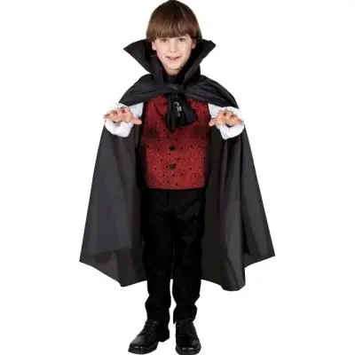 Cape de Vampire Terrifiante - Taille : 7/9 ans (120 à 132 cm)