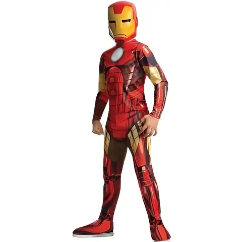Déguisement Iron Man classique série animée - Avengers - Rouge - Enfant 5 ans et plus