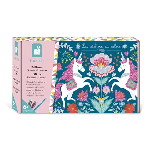 Jeu créatif Janod Paillettes Licornes