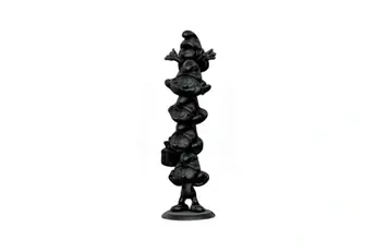 Statuette Les Schtroumpfs Resin Column Black Edition 50 cm
