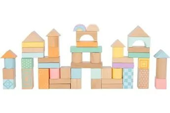 blocs de construction junior bois 50 pièces